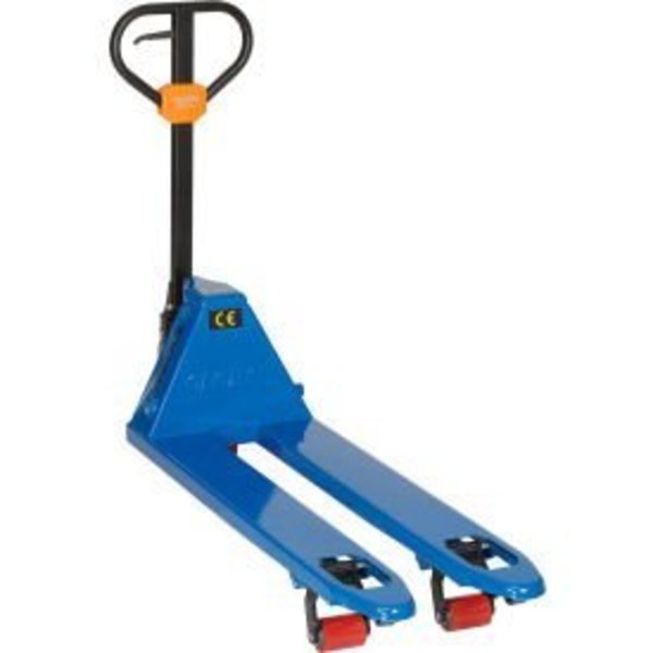 Global Equipment Premium Narrow Aisle Pallet Jack Truck 18 x 48 Forks 5500 Lb. Capacity HP25S-1848